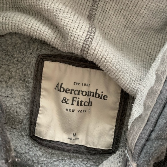 Grey Abercrombie Hoodie - Picture 2 of 4